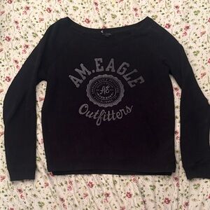 American Eagle Outfitters Black Sweatshirt
